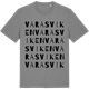 Mid Heather Gray t-shirt med Varasviken ordlek t-shirt