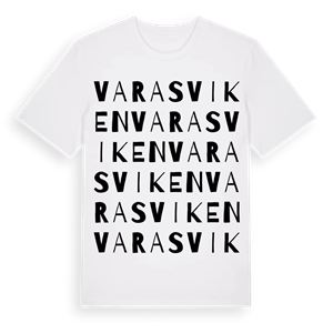 Varasviken ordlek t-shirt – ekologisk bomull t-shirt från Pinshirt