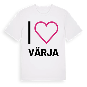 Jag älskar Värja t-shirt stort tryck – ekologisk bomull t-shirt från Pinshirt