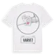 White t-shirt med Varvet t-shirt