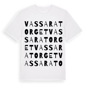 Vassaratorget ordlek t-shirt – ekologisk bomull t-shirt från Pinshirt