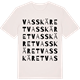 Vintage White t-shirt med Vasskäret ordlek t-shirt