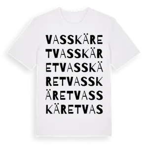 Vasskäret ordlek t-shirt – ekologisk bomull t-shirt från Pinshirt