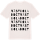 Vintage White t-shirt med Västbolandet ordlek t-shirt