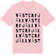 Pink Cotton t-shirt med Västerfjäll ordlek t-shirt