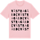 Pink Cotton t-shirt med Västra Gåbde ordlek t-shirt