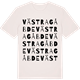 Vintage White t-shirt med Västra Gåbde ordlek t-shirt