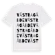 White t-shirt med Västra Gåbde ordlek t-shirt