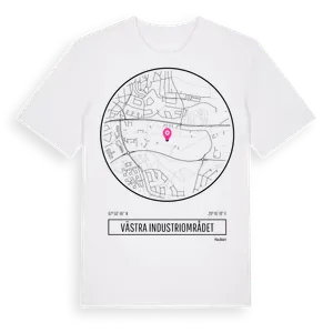 Västra Industriområdet t-shirt – ekologisk bomull t-shirt från Pinshirt