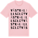 Pink Cotton t-shirt med Västra Lillselet ordlek t-shirt