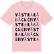 Pink Cotton t-shirt med Västra Råbäcken ordlek t-shirt