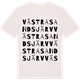 Vintage White t-shirt med Västra Sandsjärv ordlek t-shirt