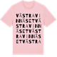 Pink Cotton t-shirt med Västra Vinnäset ordlek t-shirt