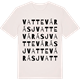 Vintage White t-shirt med Vattevárásj ordlek t-shirt