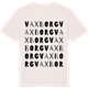 Vintage White t-shirt med Vaxborg ordlek t-shirt