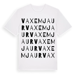 Vaxemjaur ordlek t-shirt – ekologisk bomull t-shirt från Pinshirt