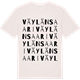 Vintage White t-shirt med Väylänsaari ordlek t-shirt
