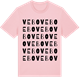 Pink Cotton t-shirt med Vebo ordlek t-shirt