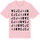 Pink Cotton t-shirt med Vejejaur ordlek t-shirt