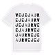 White t-shirt med Vejejaur ordlek t-shirt