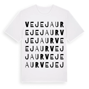 Vejejaur ordlek t-shirt – ekologisk bomull t-shirt från Pinshirt