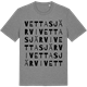 Mid Heather Gray t-shirt med Vettasjärvi ordlek t-shirt