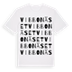 Vibbonäset ordlek t-shirt