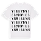 White t-shirt med Vibbyn ordlek t-shirt