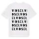 White t-shirt med Vidsel ordlek t-shirt