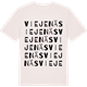 Vintage White t-shirt med Viejenäs ordlek t-shirt