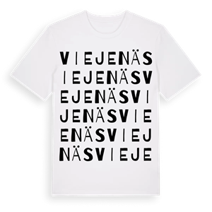 Viejenäs ordlek t-shirt – ekologisk bomull t-shirt från Pinshirt