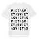 White t-shirt med Vietas ordlek t-shirt