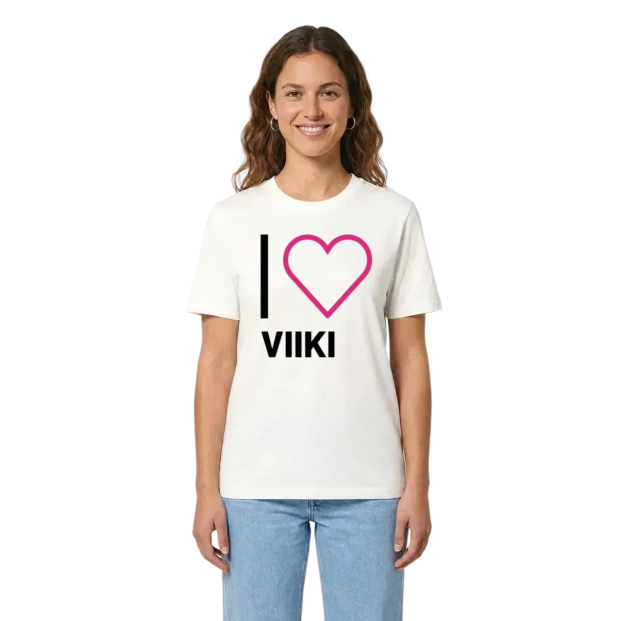 Jag älskar Viiki t-shirt stort tryck i miljö