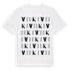 White t-shirt med Viiki ordlek t-shirt
