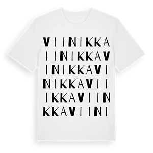Viinikka ordlek t-shirt – ekologisk bomull t-shirt från Pinshirt