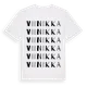 White t-shirt med Viinikka ordlek t-shirt