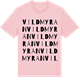 Pink Cotton t-shirt med Vildmyran ordlek t-shirt