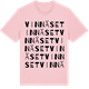 Pink Cotton t-shirt med Vinnäset ordlek t-shirt