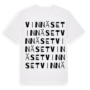 Vinnäset ordlek t-shirt – ekologisk bomull t-shirt från Pinshirt