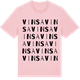 Pink Cotton t-shirt med Vinsa ordlek t-shirt