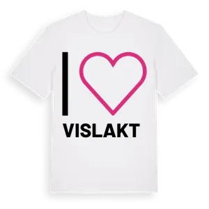 Jag älskar Vislakt t-shirt stort tryck – ekologisk bomull t-shirt från Pinshirt