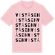 Pink Cotton t-shirt med Viståsen ordlek t-shirt