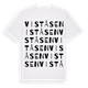 White t-shirt med Viståsen ordlek t-shirt