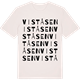 Vintage White t-shirt med Viståsen ordlek t-shirt
