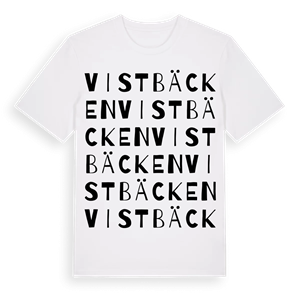 Vistbäcken ordlek t-shirt – ekologisk bomull t-shirt från Pinshirt