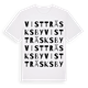 White t-shirt med Vistträsks by ordlek t-shirt