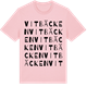 Pink Cotton t-shirt med Vitbäcken ordlek t-shirt