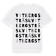 Vitbergsträsk ordlek t-shirt