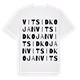 White t-shirt med Vitsidkojan ordlek t-shirt