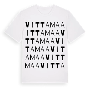 Vittamaa ordlek t-shirt – ekologisk bomull t-shirt från Pinshirt